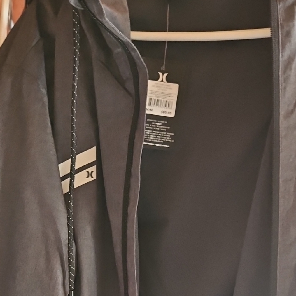 Hurley Charcoal Hooded Jacket